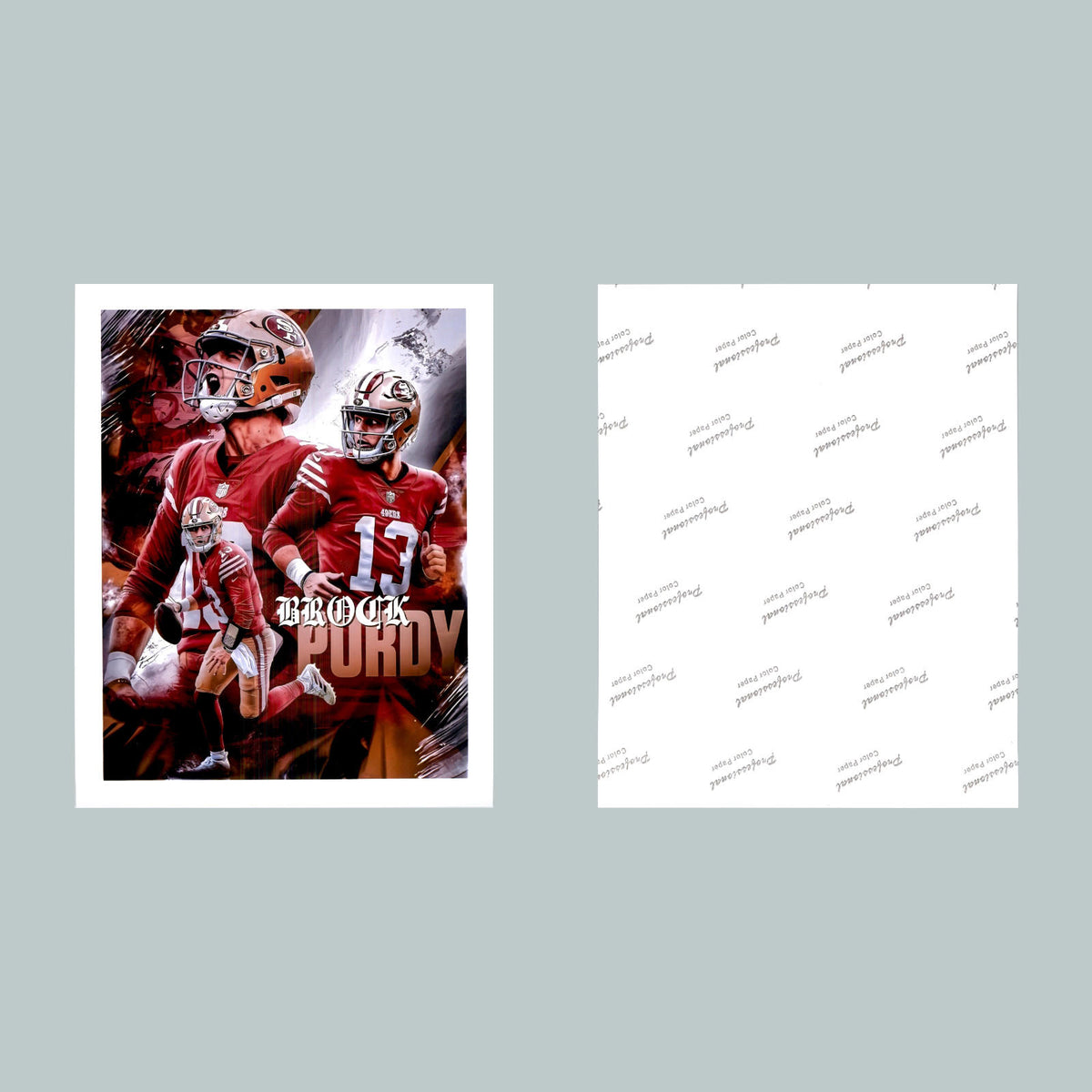 0512 8X10 Brock Purdy Montage Glossy Photo Fast-Secure Shipping FBL