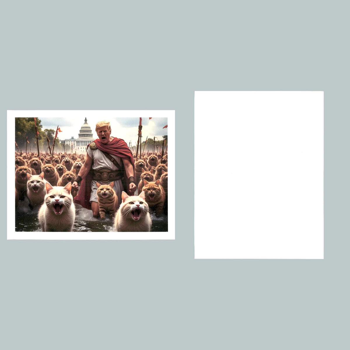 0200 P -8X10 Trump Emperor With Cats Glossy Photo Fast-Secure Shipping MS