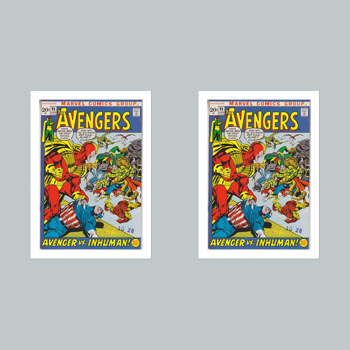 1928 Avengers 8x10 Glossy Photo Comic Book Cover Fast-Secure Shipping