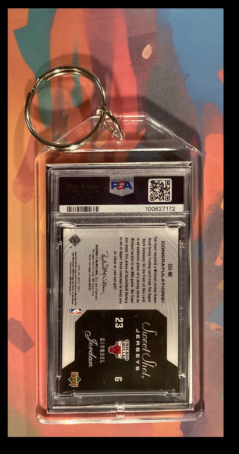 2998 Michael Jordan 2005 Upper Deck Sweet Shot Jersey Keychain