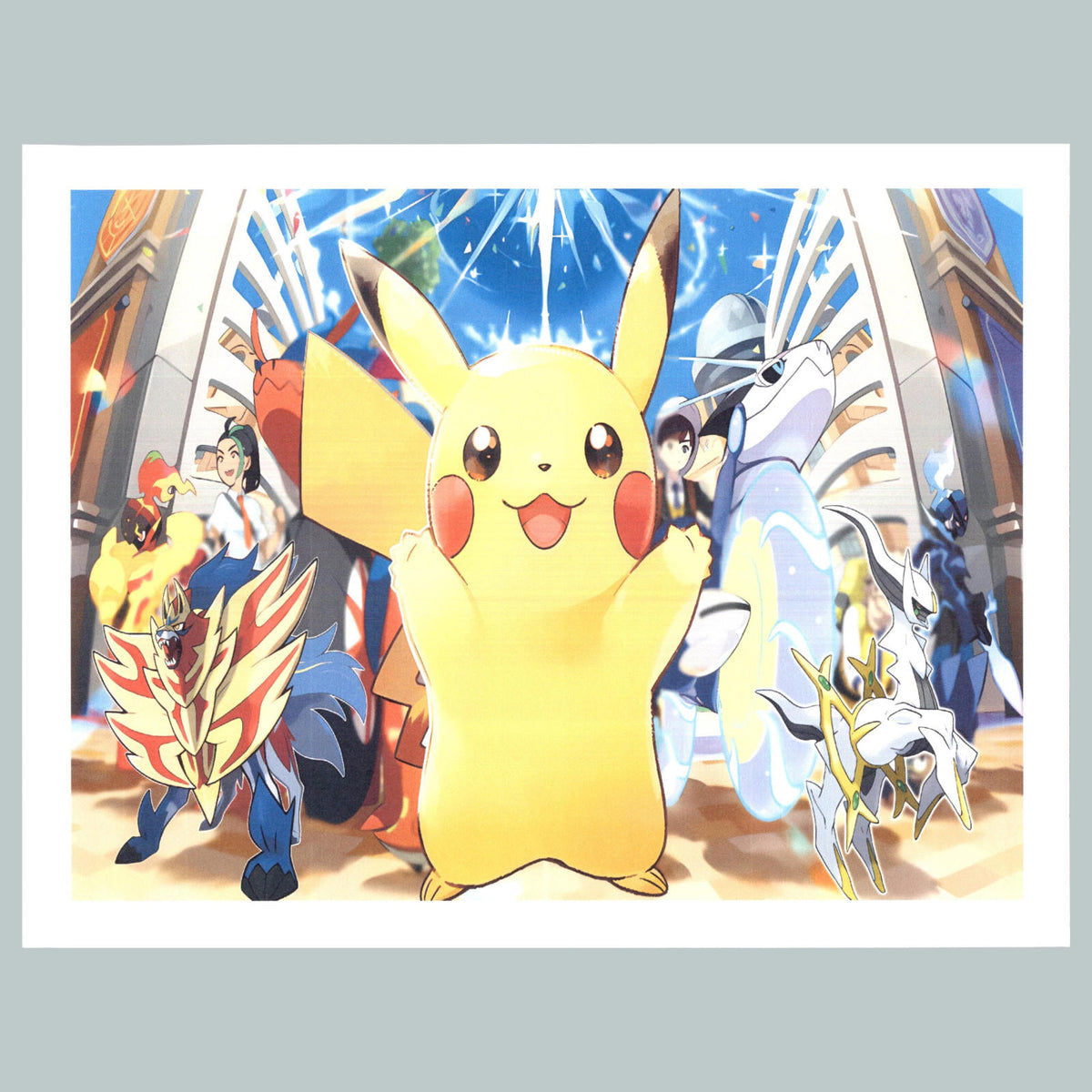 0365 P -8X10 Pokemon Pikachu Yellow with Friends Glossy Photo Fast-Secure Ship