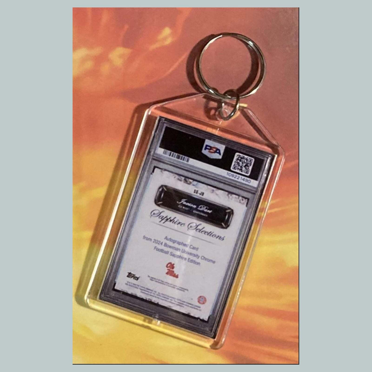 3535 Jaxson Dart 2024 U Sapphire Red Auto Custom Keychain Great Gift