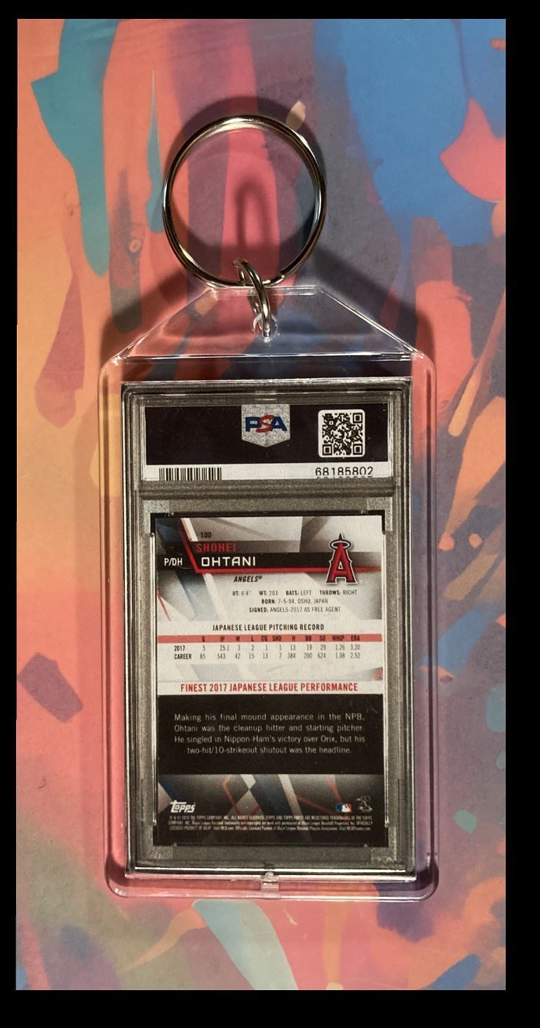 3023 Shohei Ohtani 2018 Topps Finest Custom Keychain-A Great Gift