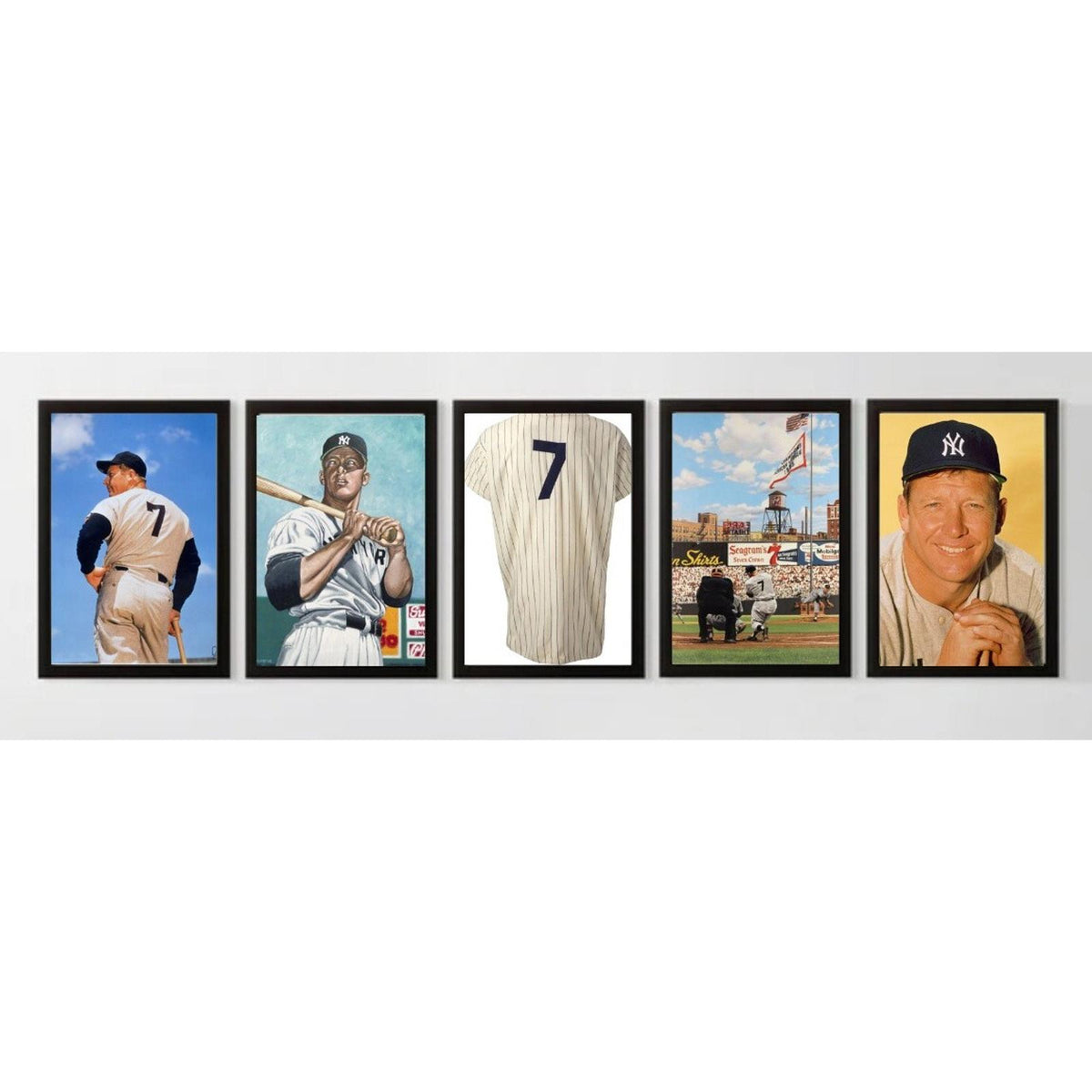 0612B Fiver Bundle 8X10 Glossy Photos Mickey Mantle Makes A Great Gift BBL