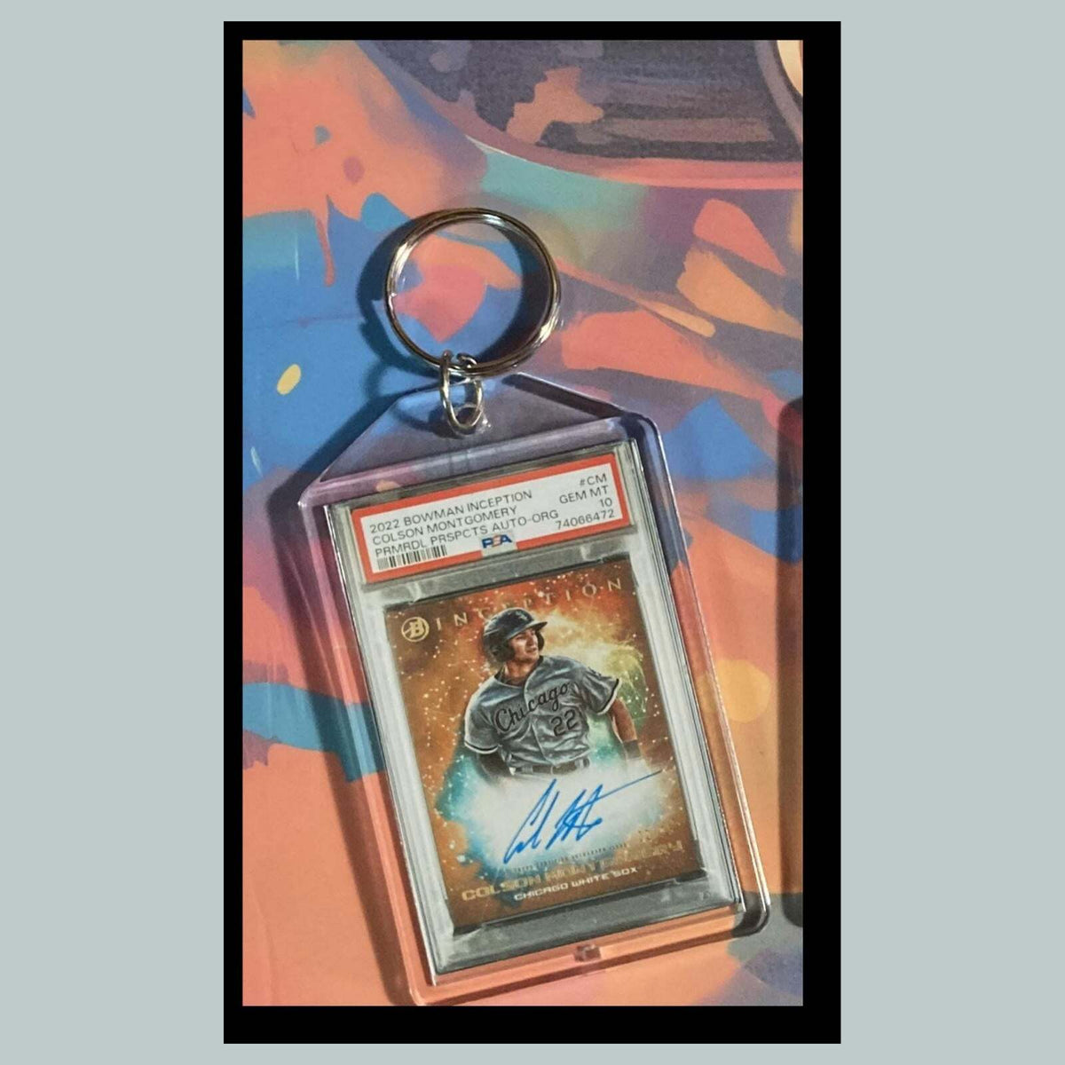 3512 Colson Montgomery 2022 Inception Auto Custom Hand Made Keychain -Great Gift