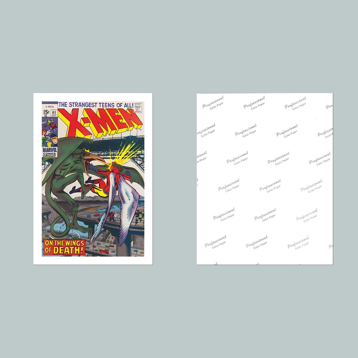 1593 X-Men October 1969 8x10 Glossy Photo Comic Book Cover