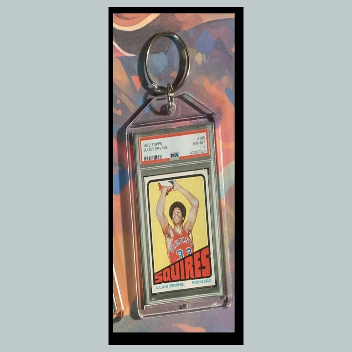 3442 Julius Erving1972 Rookie Custom Made Novelty Keychain - Makes A Great Gift