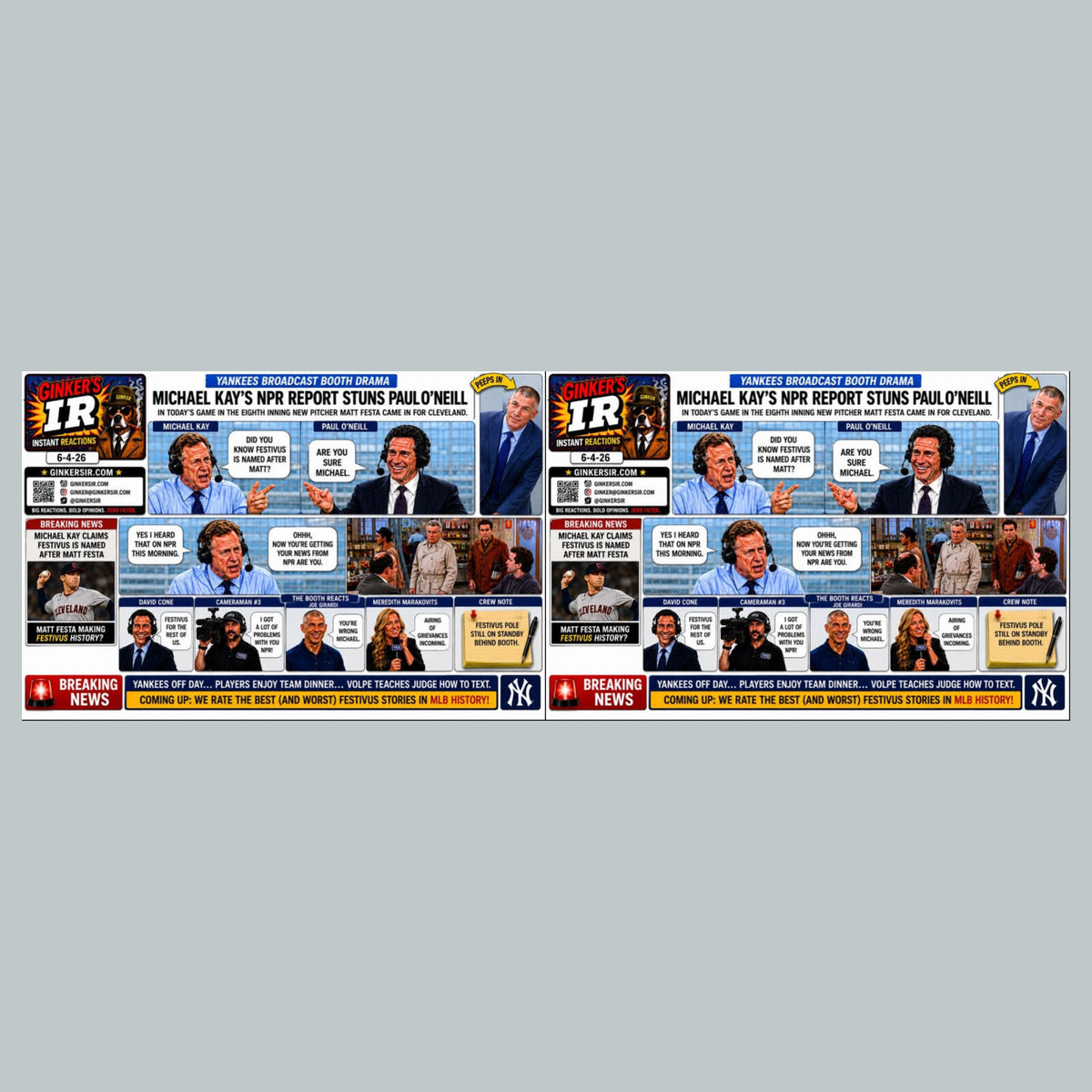 2792 Festivus Named After Matt Festa Ginker’s Instant Reactions 8X10 Print