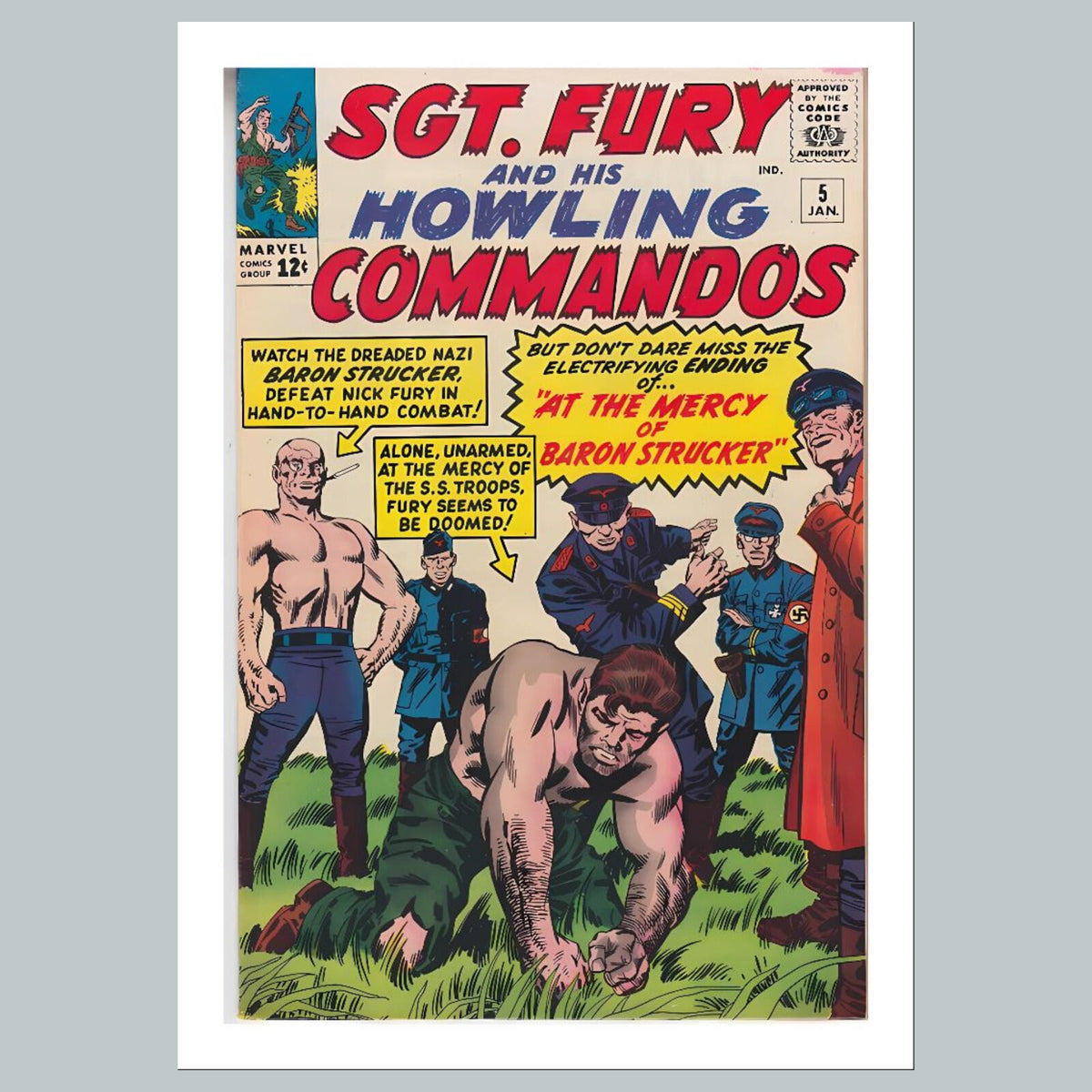 2380 Sgt Fury 8x10 Glossy Photo Comic Book Cover Fast-Secure Shipping