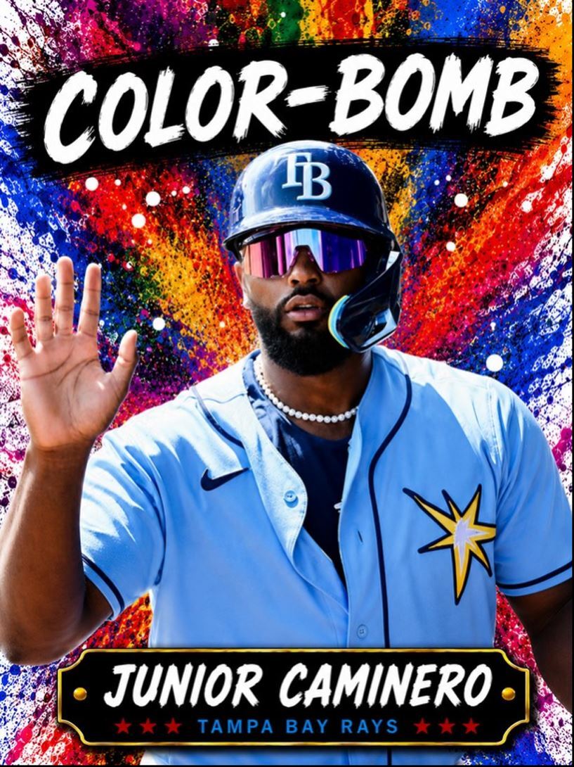 3850 Junior Caminero 8x10 Premium Print | Color-Bomb | With Text