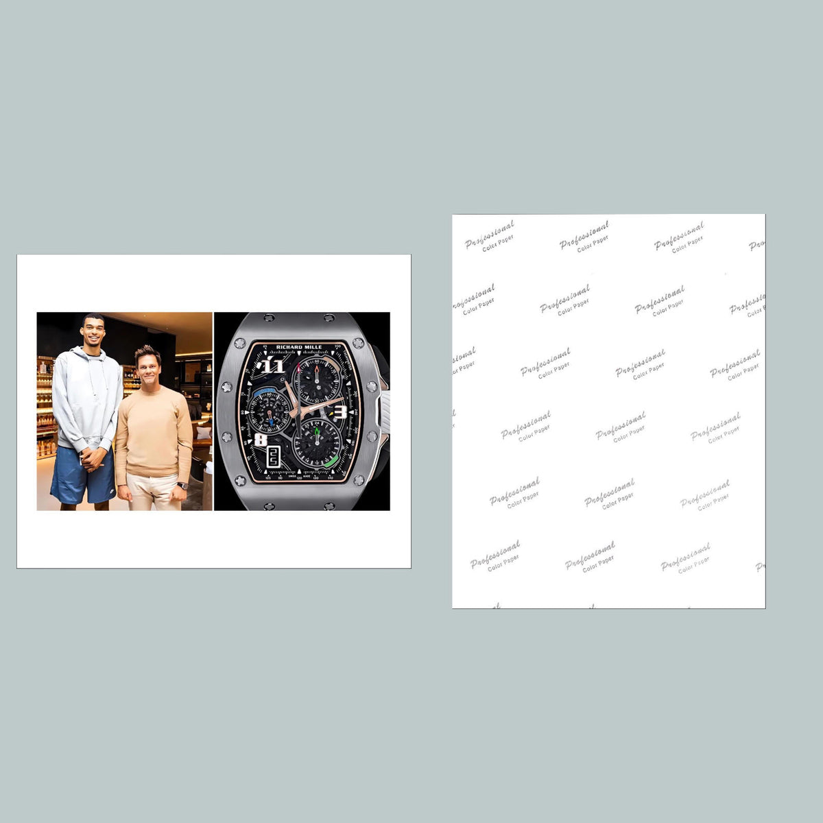1489 Tom Brady Richard Mille RM 72-01 Watch 8x10 Glossy Photo - Fast Shipping