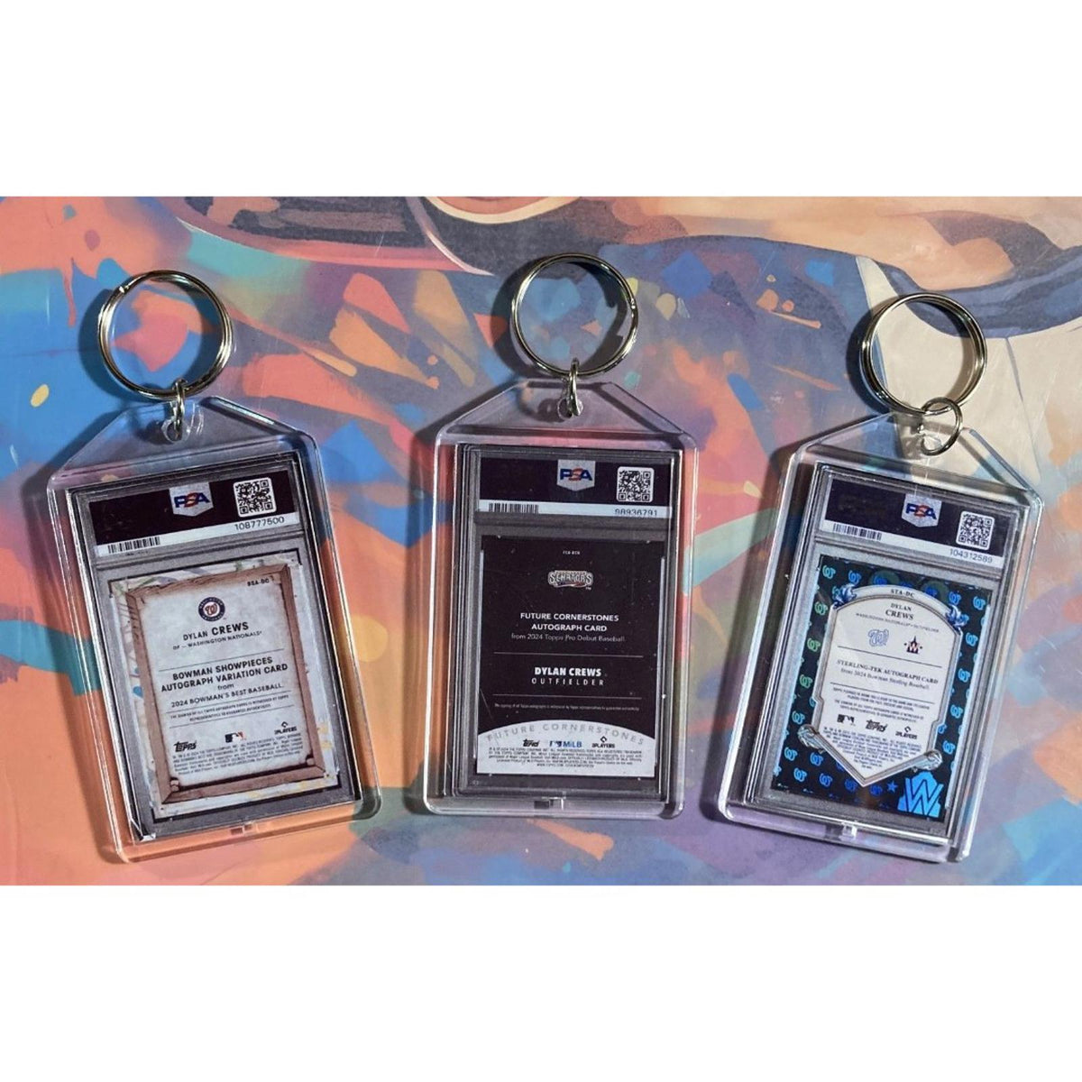 3160B Dylan Crews 3 Pack Bundle - 3 Different Custom Novelty Keychains -Gift