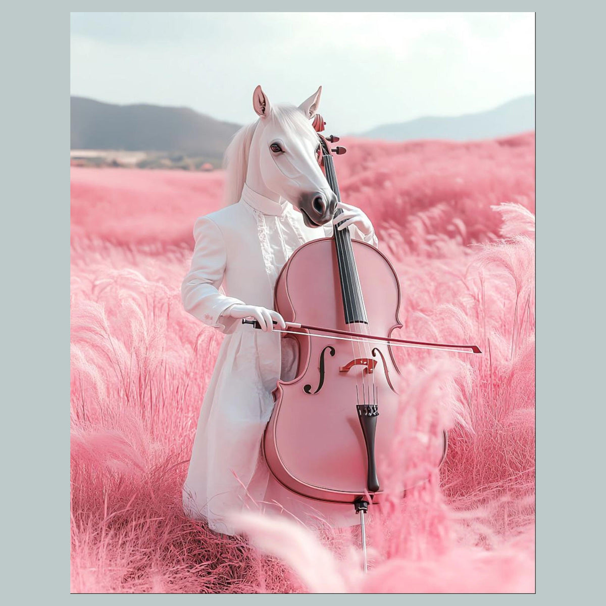 0808 P -8X10 Pink Horse Plaing The Base Glossy Photo Fast-Secure Shipping MS