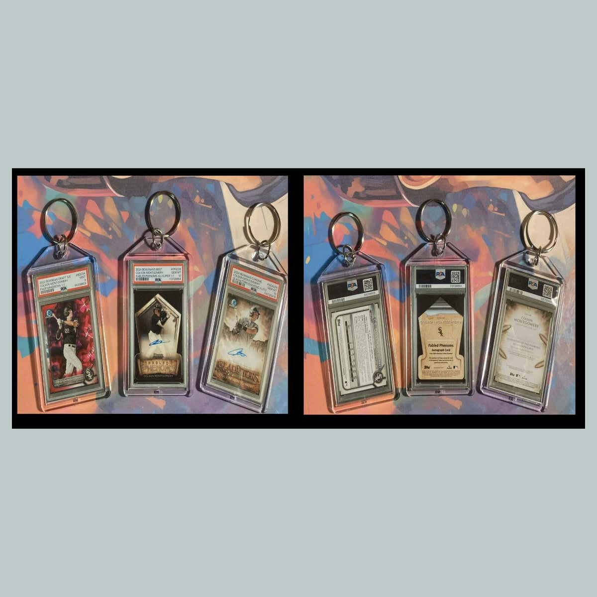 3465B Colson Montgomery 3 Pack Bundle -3 Different Custom Novelty Keychains-Gift