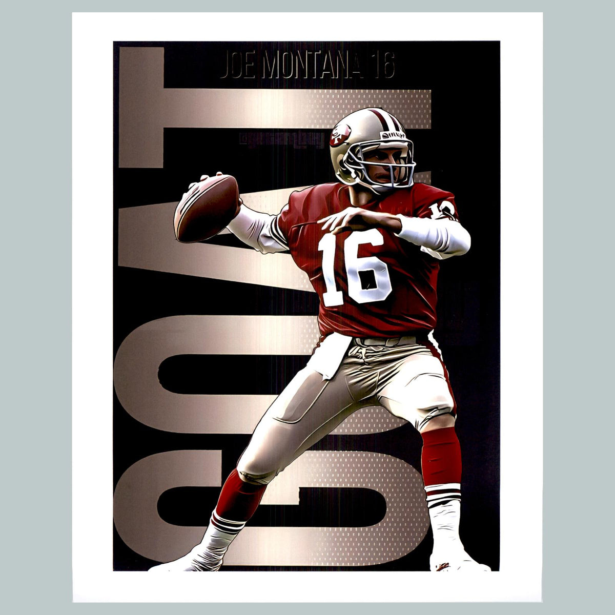 0501 P-8X10 Joe Montana GOAT Glossy Photo Fast-Secure Shipping MS