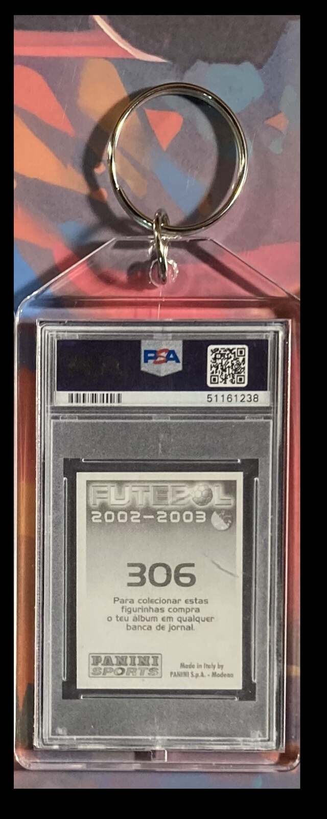 3092 Cristiano Ronaldo 2002 Panini Futebol Sticker Keychain-Gift