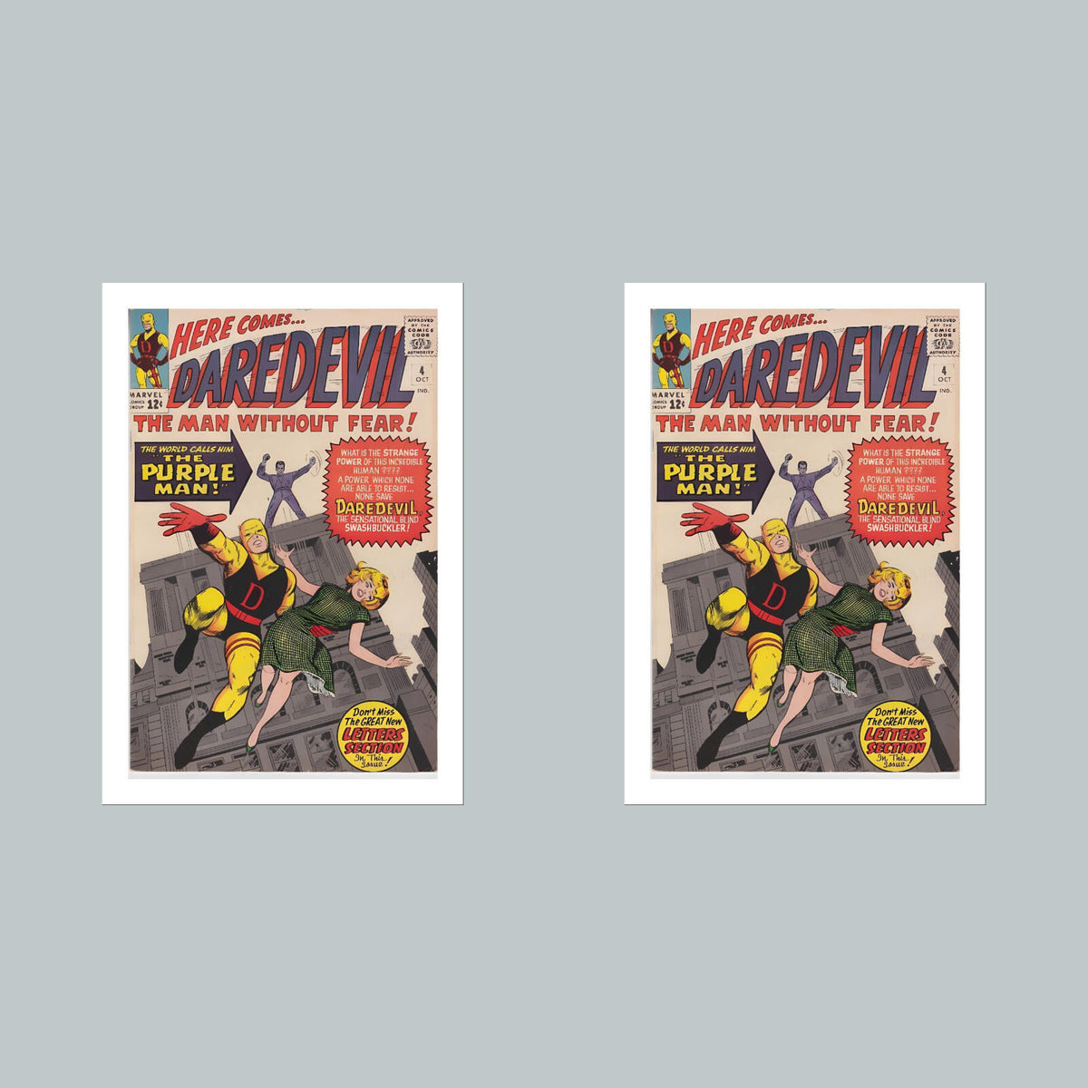 1918 Daredevil 8x10 Glossy Photo Comic Book Cover Fast-Secure Shipping