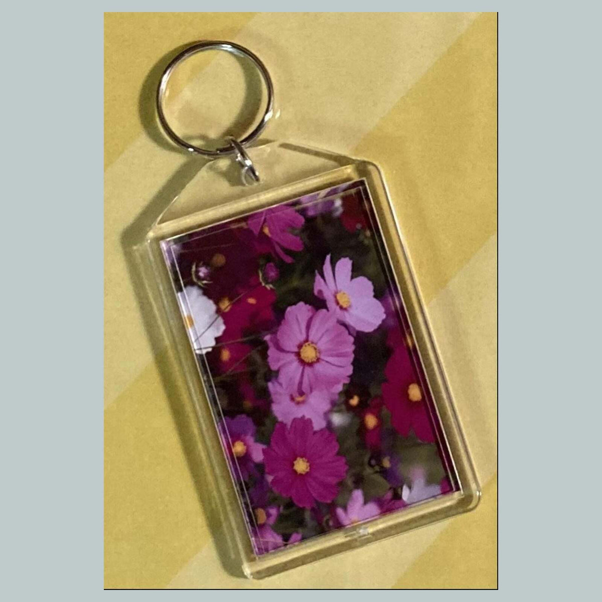 3680 Cosmos Acrylic Keychain | Floral Keychain | Flower Lover Gift