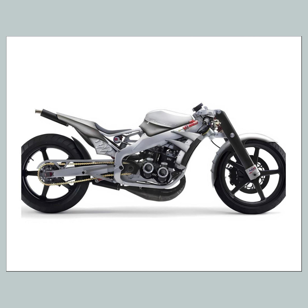1435 Goldammers-Experimental-Motorcycle 8x10 Glossy Photo -Fast-Secure Shipping
