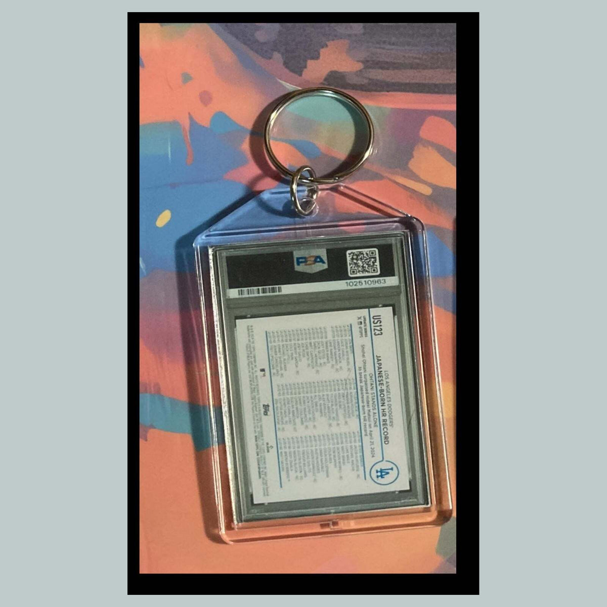 3488 SO 2024 Update Japanese Born HR Record Keychain