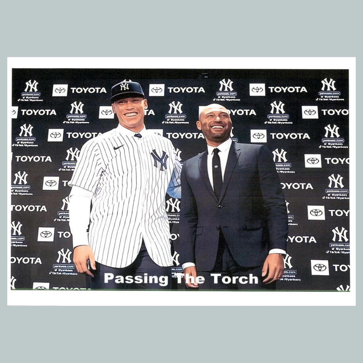 0156 P -8X10 Aaron Judge and Derek Jeter Glossy Photo Fast-Secure Ship BBL