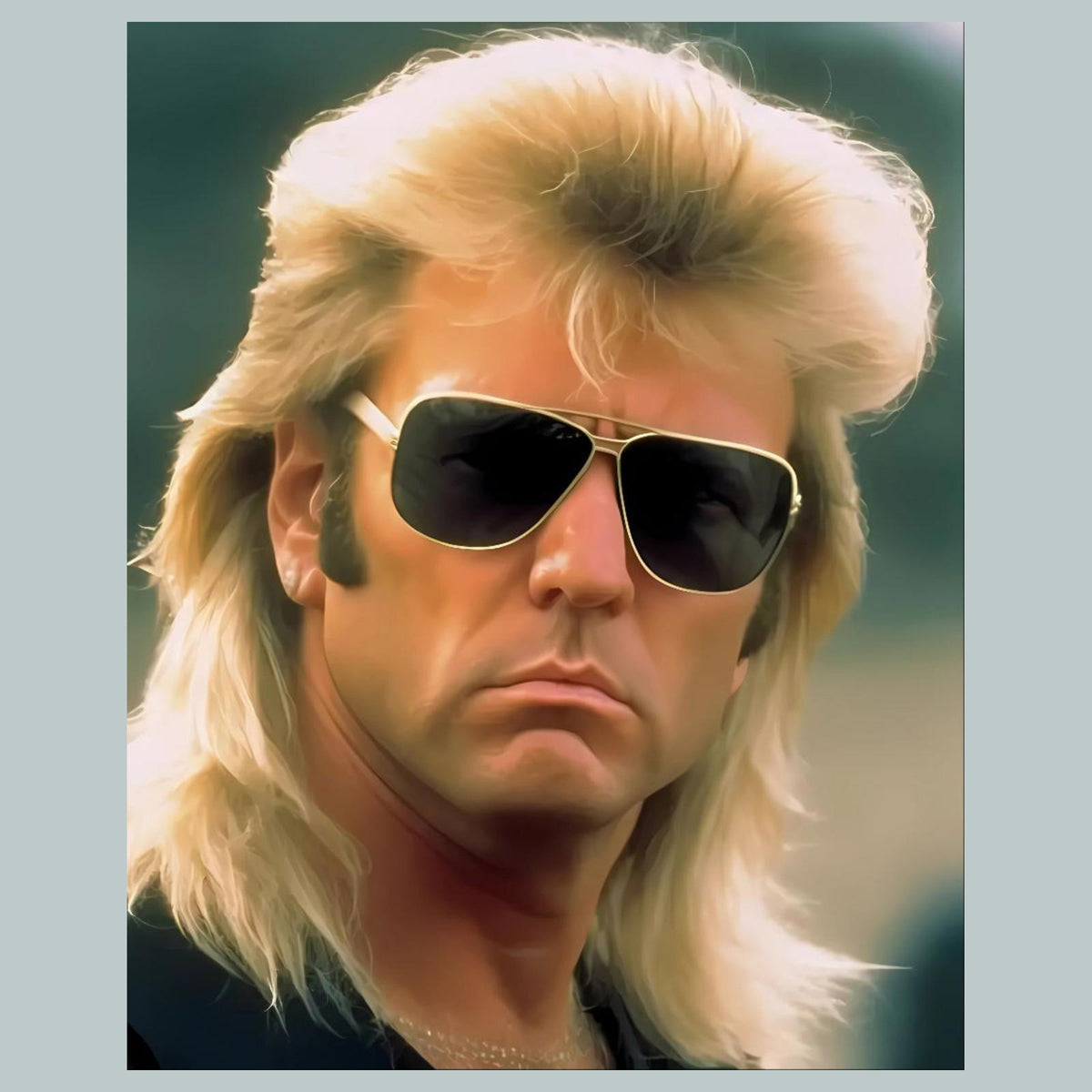 0774 P -8X10 Trump Mullet Glossy Photo Fast-Secure Shipping MS