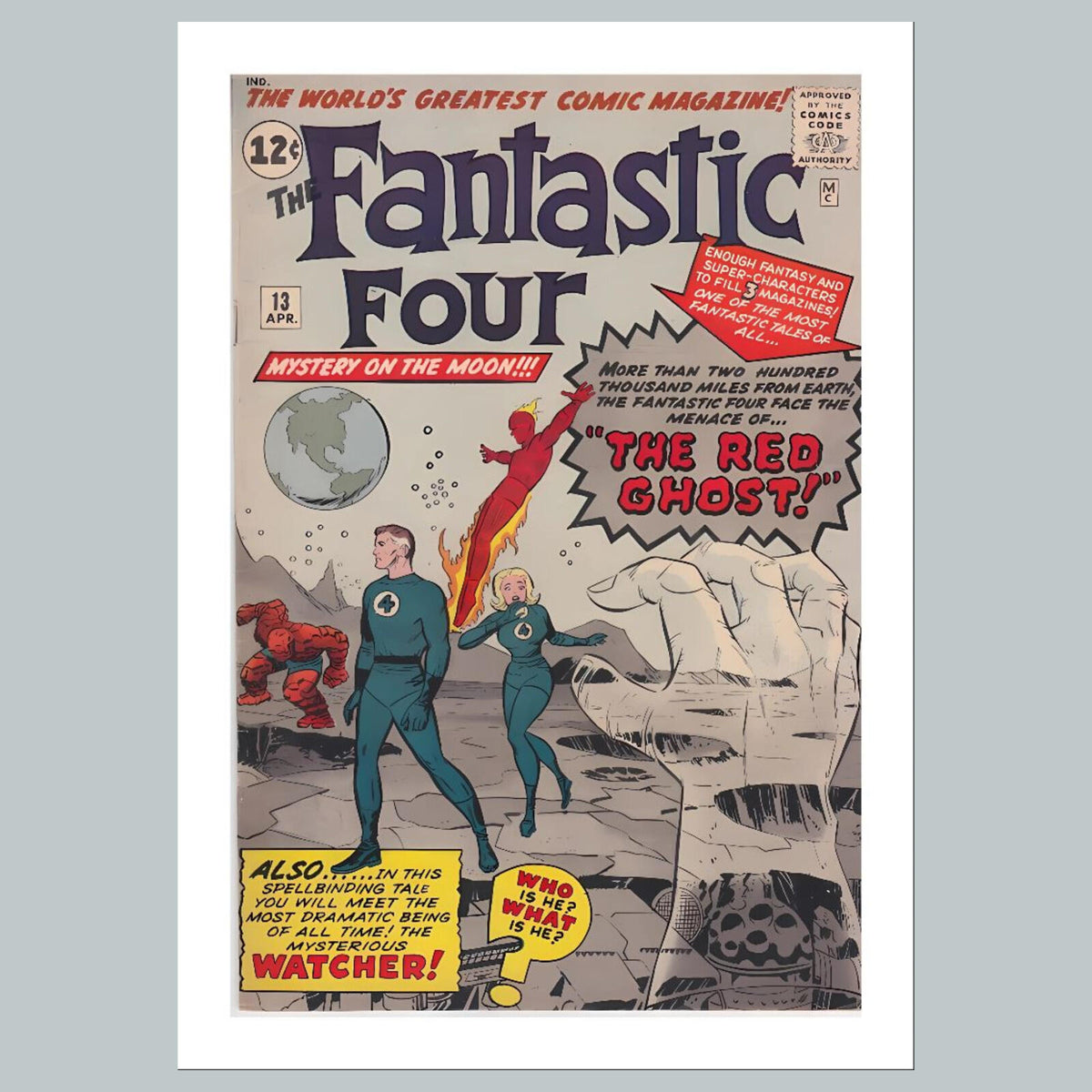 1958 Fantastic Four 8x10 Glossy Photo Comic Book Cover Fast-Secure Shipping