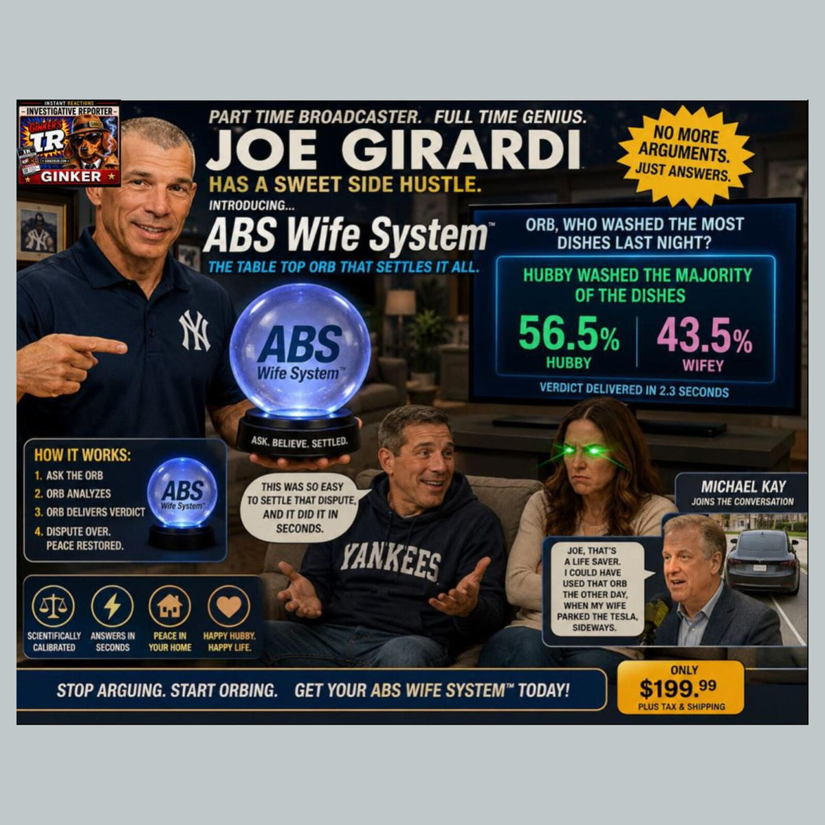 2621 Girardi Wife ABS Ginker’s Instant Reactions 8X10 Print