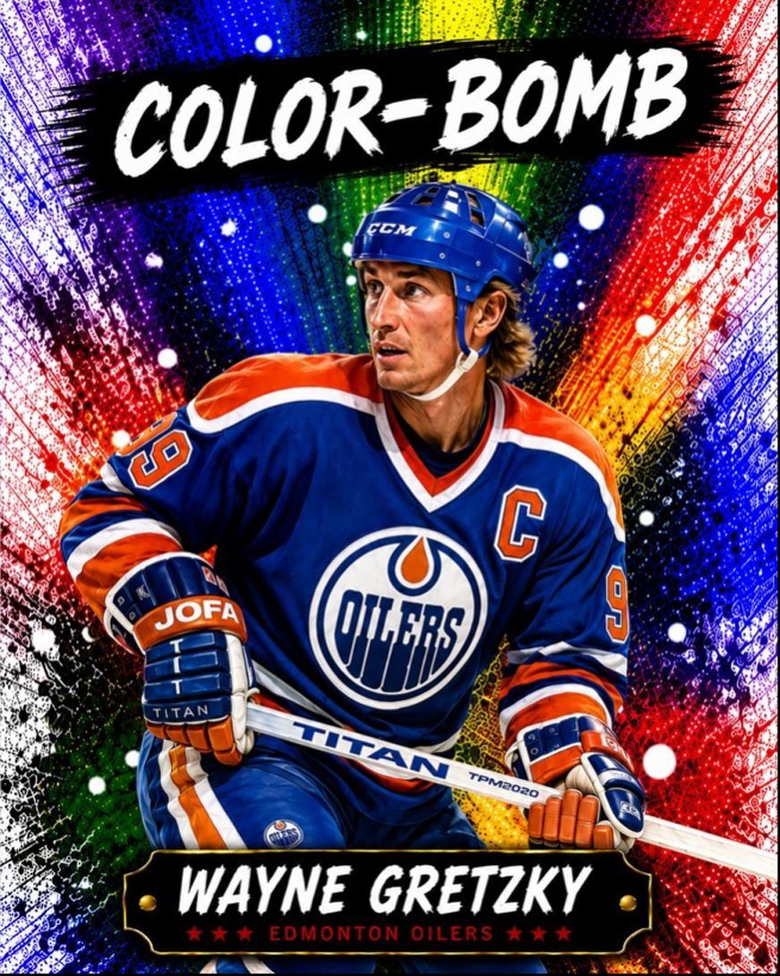 3814 Wayne Gretzky 8x10 Premium Print | Color-Bomb | With Text