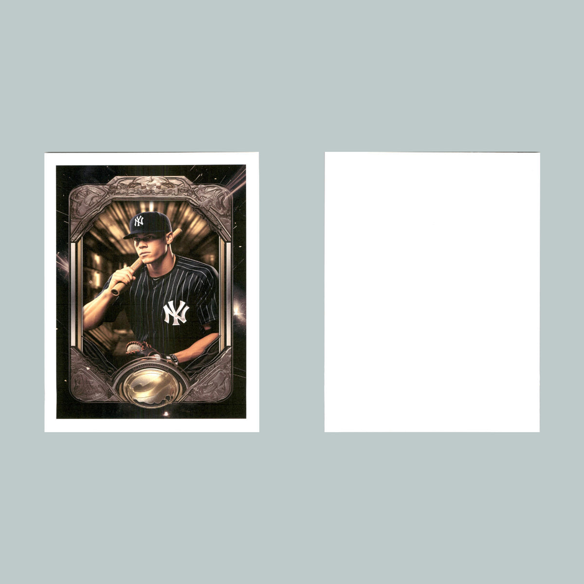 0136 P -8X10 Aaron Judge Gold Holding Bat Glossy Photo Fast Shipping BBL