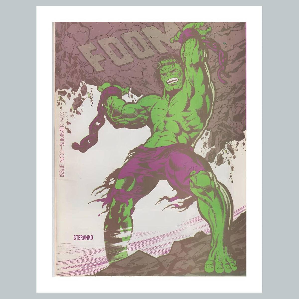 2166 Hulk 8x10 Glossy Photo Comic Book Cover Fast-Secure Shipping