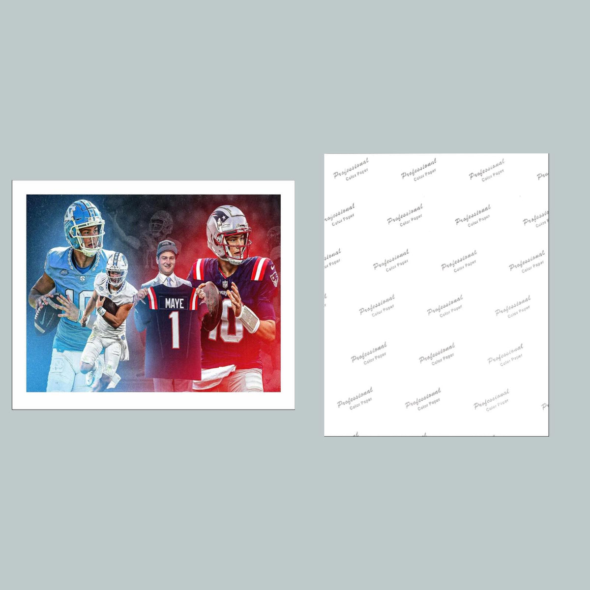 1028 8X10 Drake Maye 8x10 Glossy Photo - Fast-Secure Shipping FBL