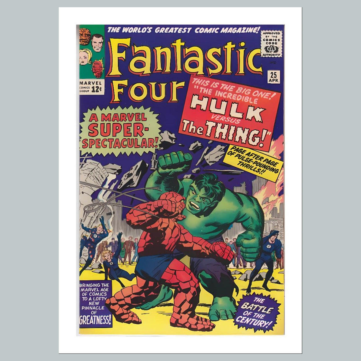 1971 Fantastic Four 8x10 Glossy Photo Comic Book Cover Fast-Secure Shipping