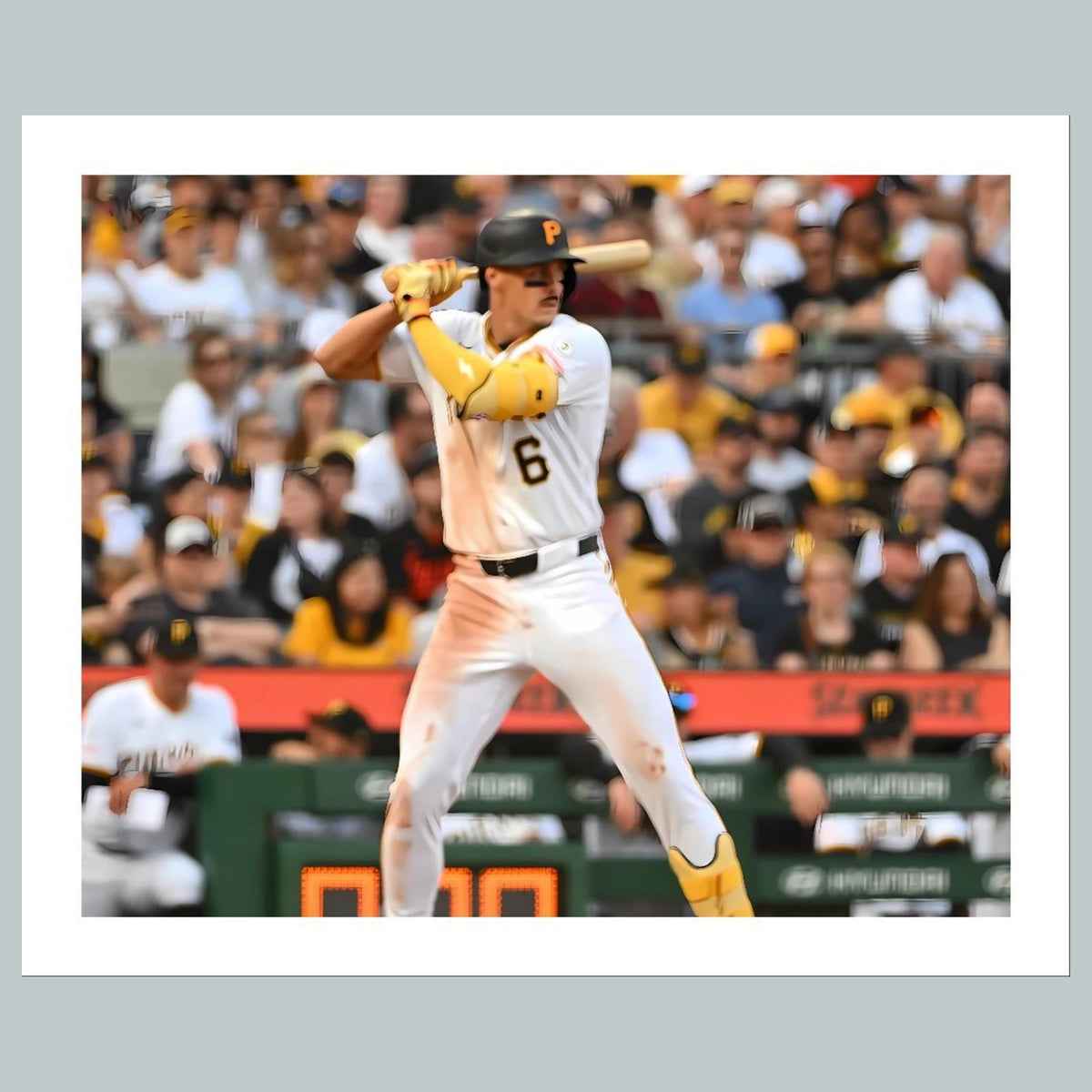 1569 8x10 Glossy Photo Konnor Griffin Debut 1st Hit Game Fast-Secure Shipping