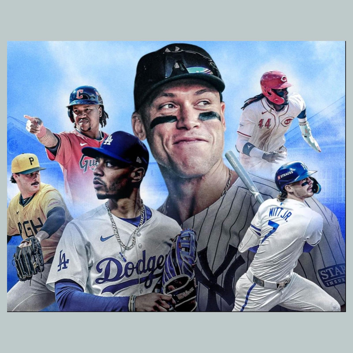 1200 Aaron Judge and Friends 8x10 Glossy Photo - Fast-Secure Shipping BBL