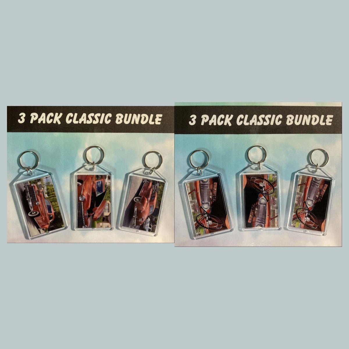 3568B Threefer Bundle 1946 Dodge D24 Club Coupe Acrylic Keychain