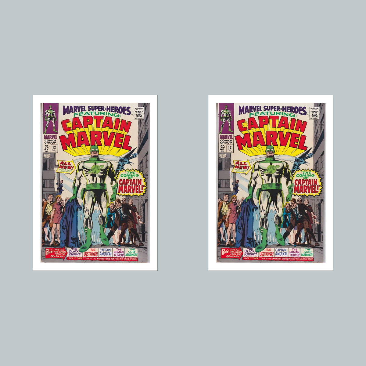 2195 Captain Marvel 8x10 Glossy Photo Comic Book Cover Fast-Secure Ship