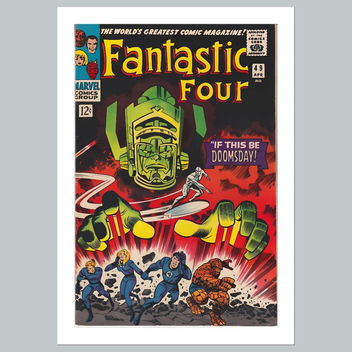 1976 Fantastic Four 8x10 Glossy Photo Comic Book Cover Fast-Secure Shipping