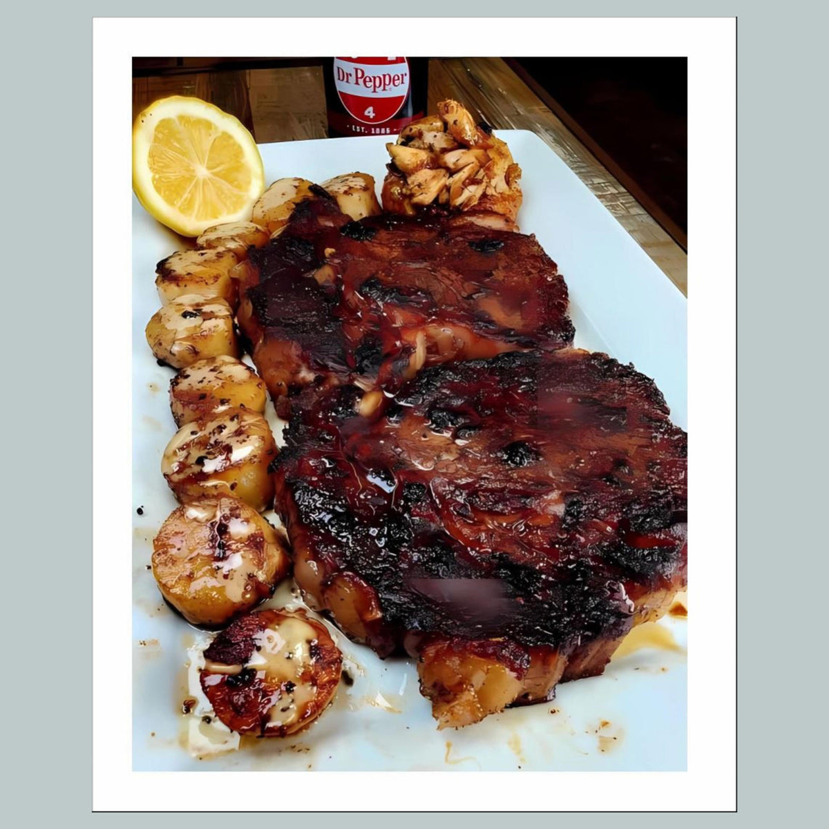 1443 Steak 8x10 Glossy Photo - Fast-Secure Shipping MS
