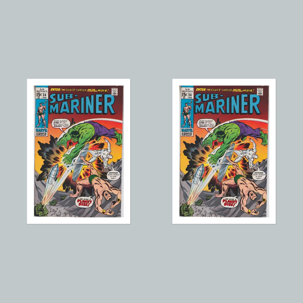 2578 Sub-Mariner 8x10 Glossy Photo Comic Book CoverFast-Secure Shipping