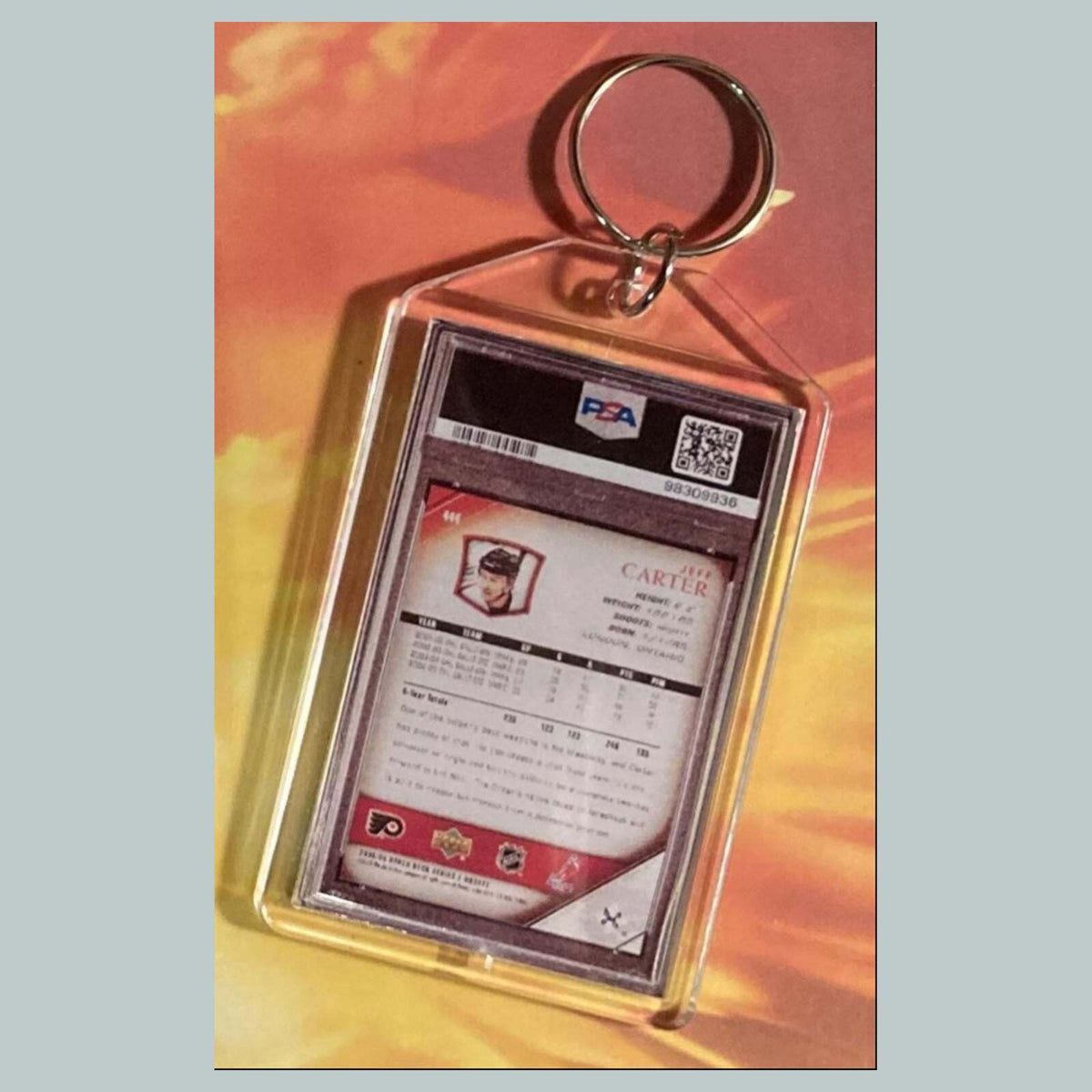 3660 Jeff Carter 2006 Upper Deck Custom Hand Made Keychain