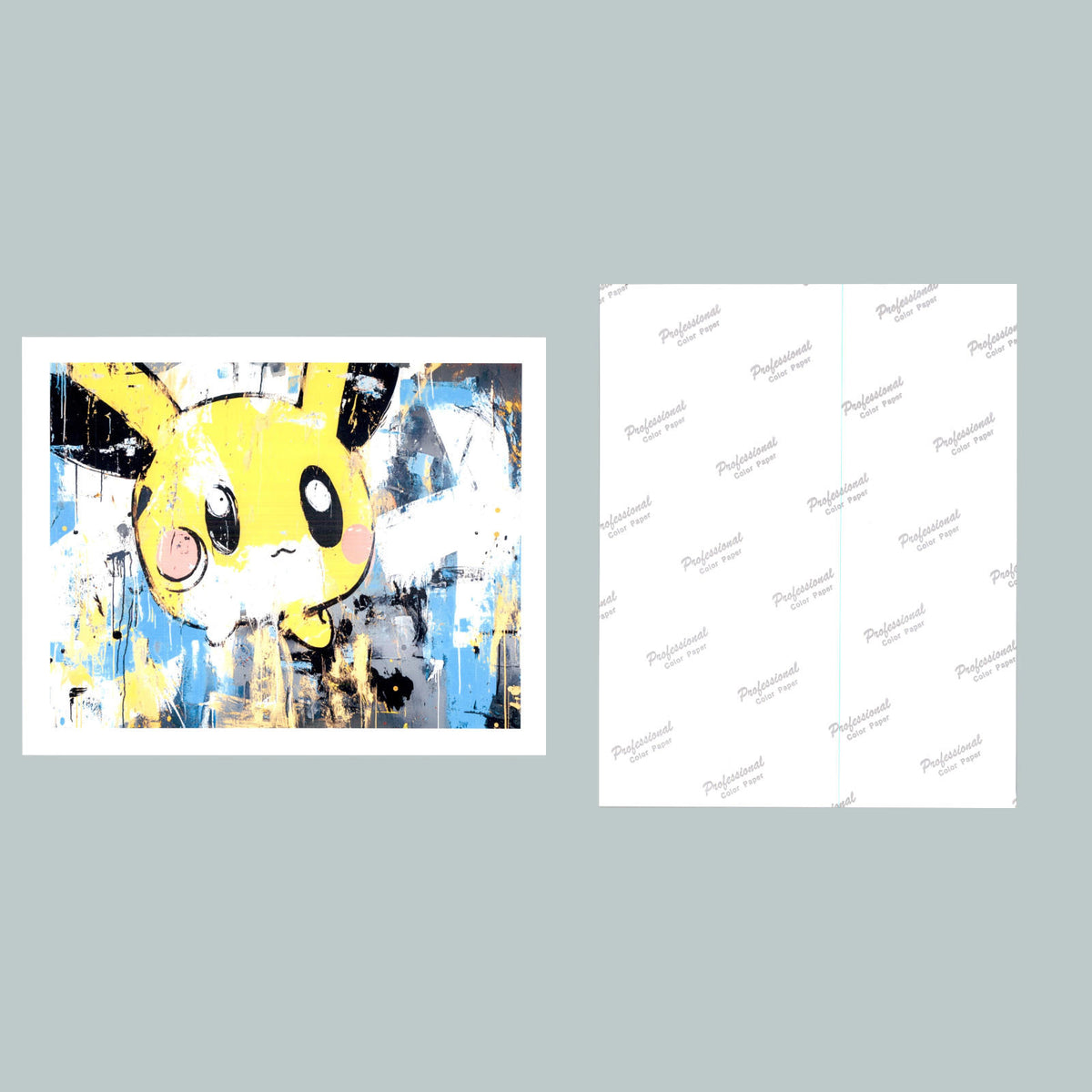 0355 P -8X10 Pokemon Pikachu Quisitive Glossy Photo Fast-Secure Shipping MS