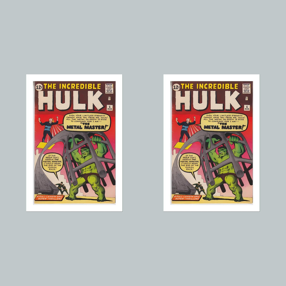 2144 Hulk 8x10 Glossy Photo Comic Book Cover Fast-Secure Shipping