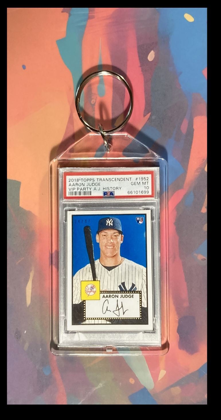 3050 Aaron Judge 2018 Topps Transcendent VIP Party Custom Keychain