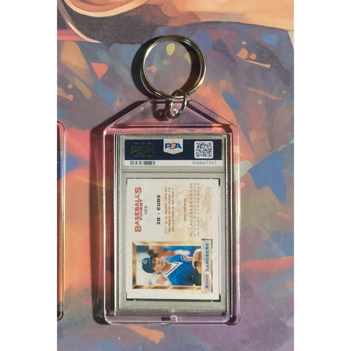 3188 Ryne Sandberg 1993 ToppS Finest Custom Made Novelty Keychain -A Great Gift