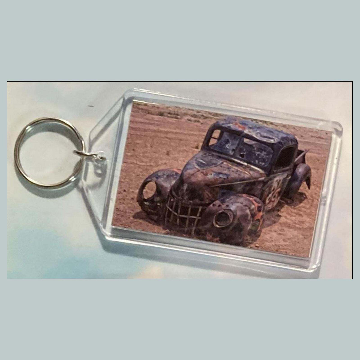 3578 1945 Ford F-150 Broken Down Acrylic Keychain | Vintage Automobile Keychain