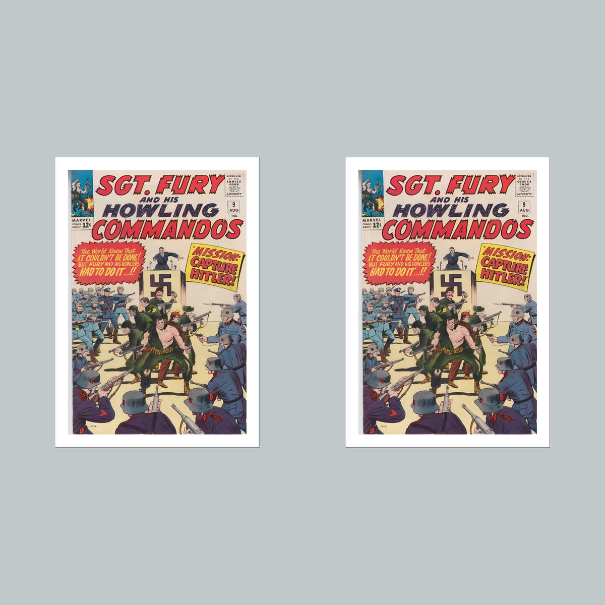 2377 Sgt Fury 8x10 Glossy Photo Comic Book Cover Fast-Secure Shipping