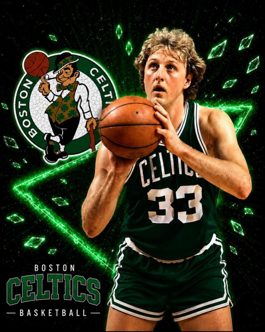3174 Larry Bird 8X10 Spotlight Premium 8X10 Print
