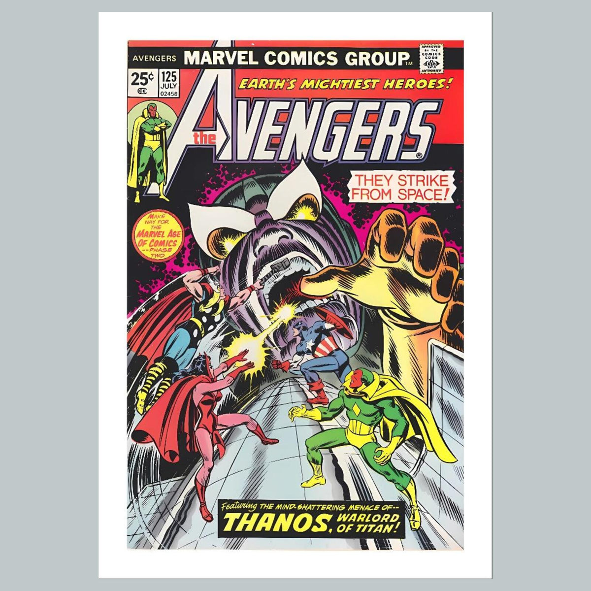 1823 The Avengers 8x10 Glossy Photo Comic Book Cover Fast-Secure Shipping