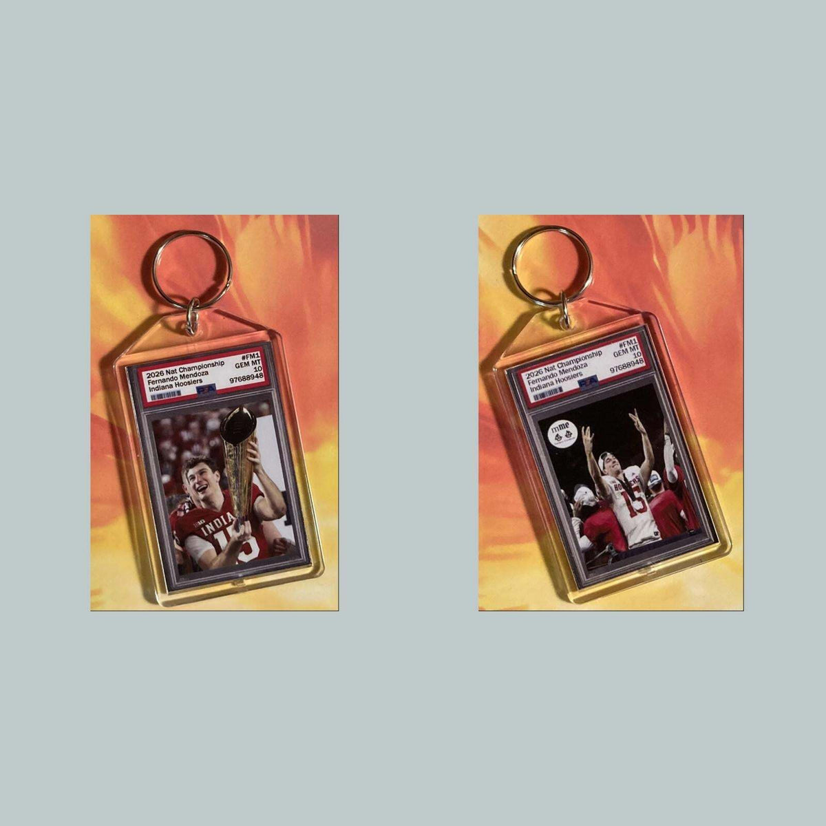 3739 Fernando Mendoza 2026 Nat Championship Mockup Custom Hand Made Keychain